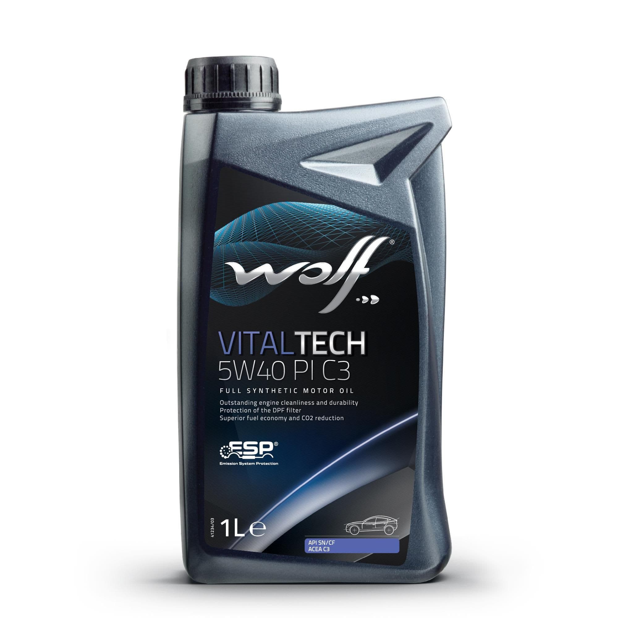 Wolf Motorový olej Vitaltech 5W40 PI C3 1 l