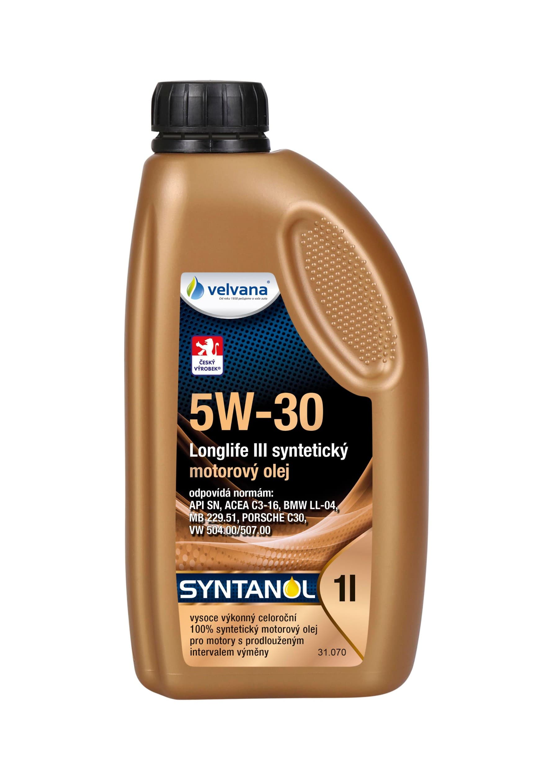 Velvana Syntanol 5W-30 Millenium synth longlife III 1 l