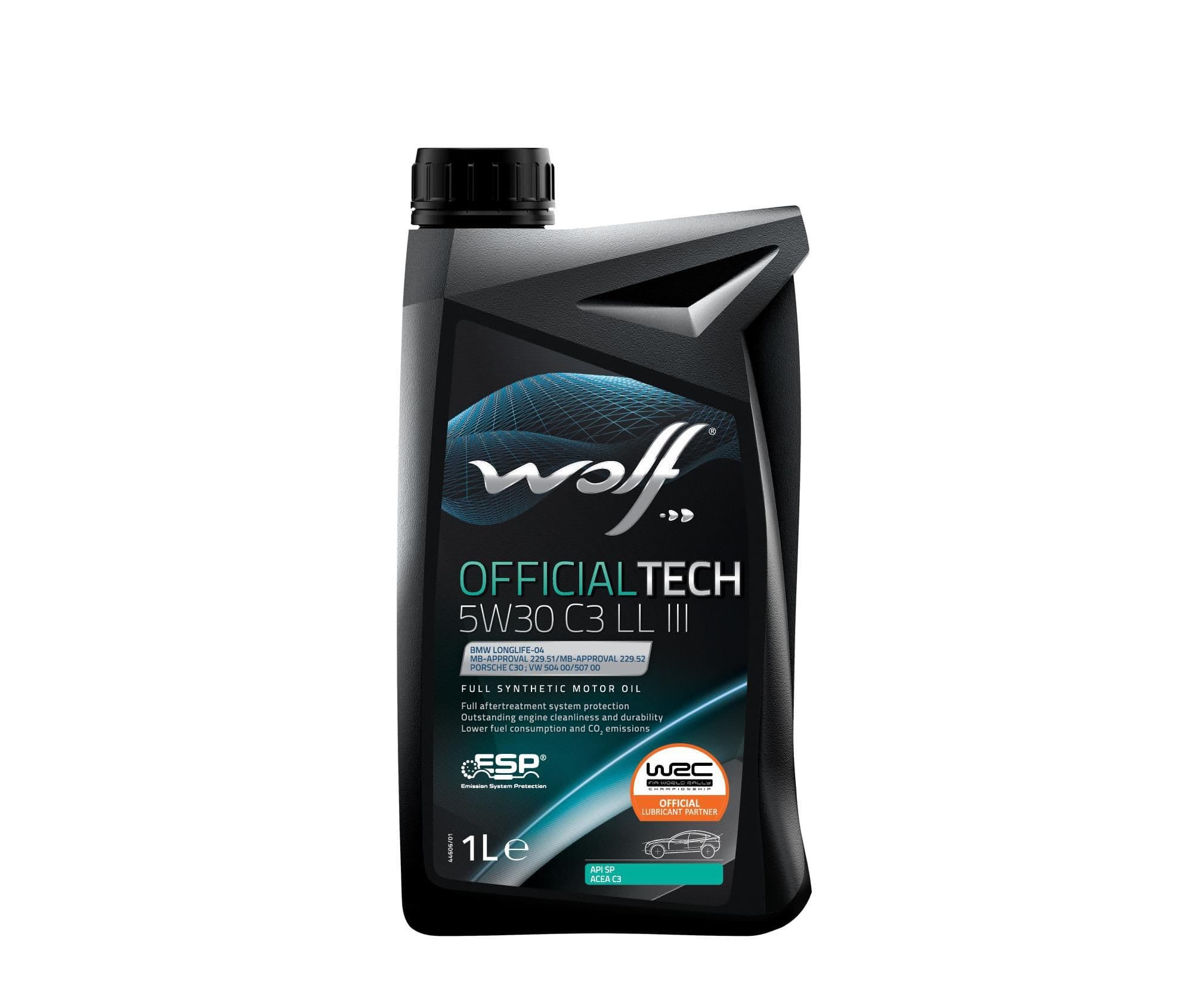 Wolf Motorový olej Officialtech 5W30 C3 LL III 1 l