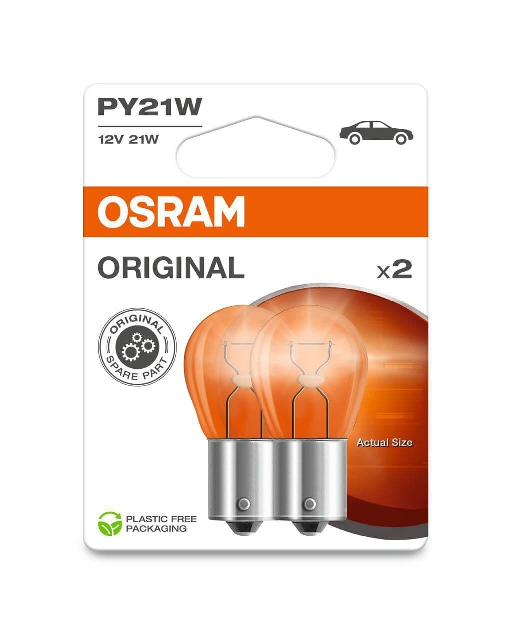 Autožárovka OSRAM pomocná PY21W 12V 7507-02B NEW
