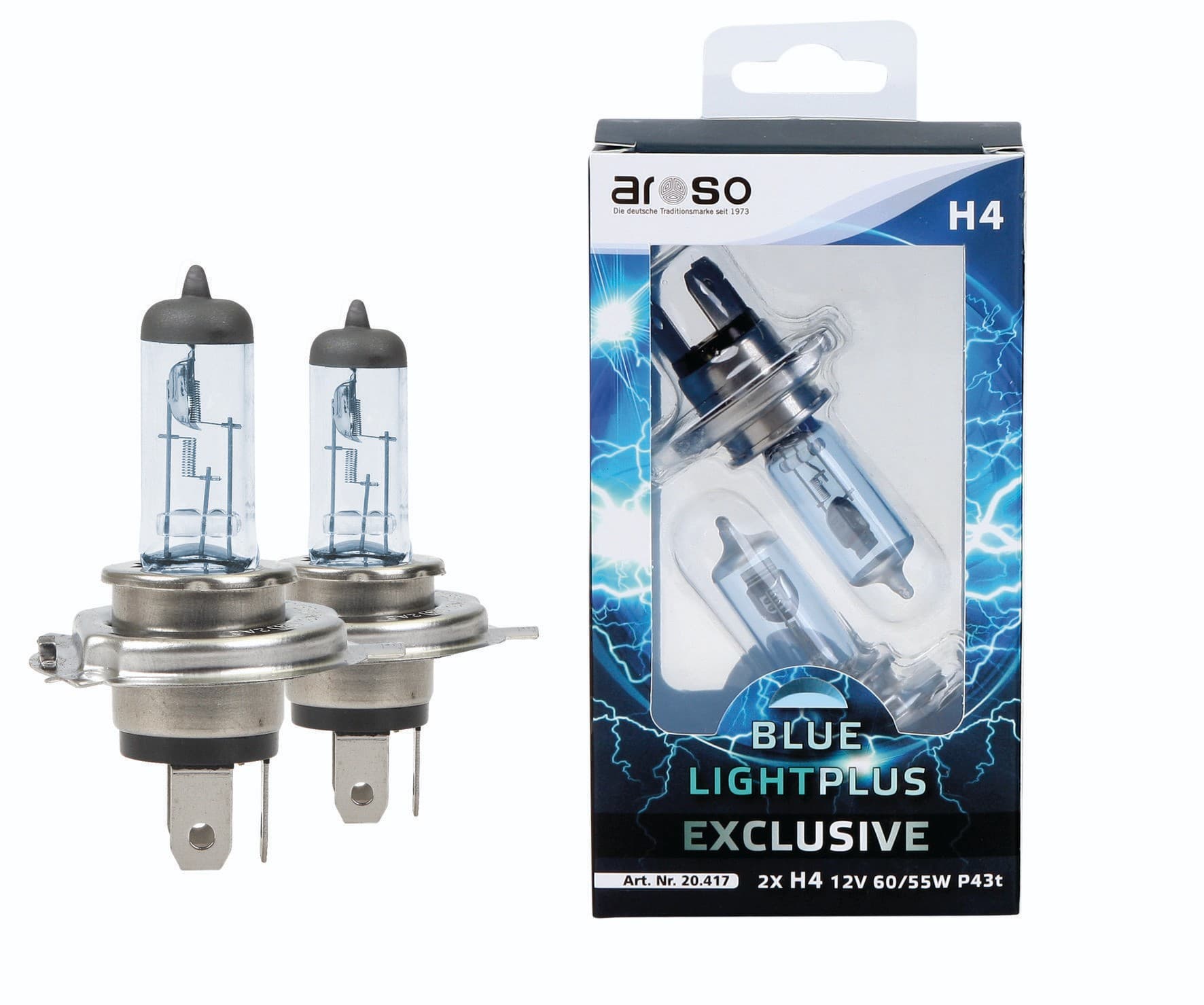 AUTOŽÁROVKA H4 12V 60/55W BLUE