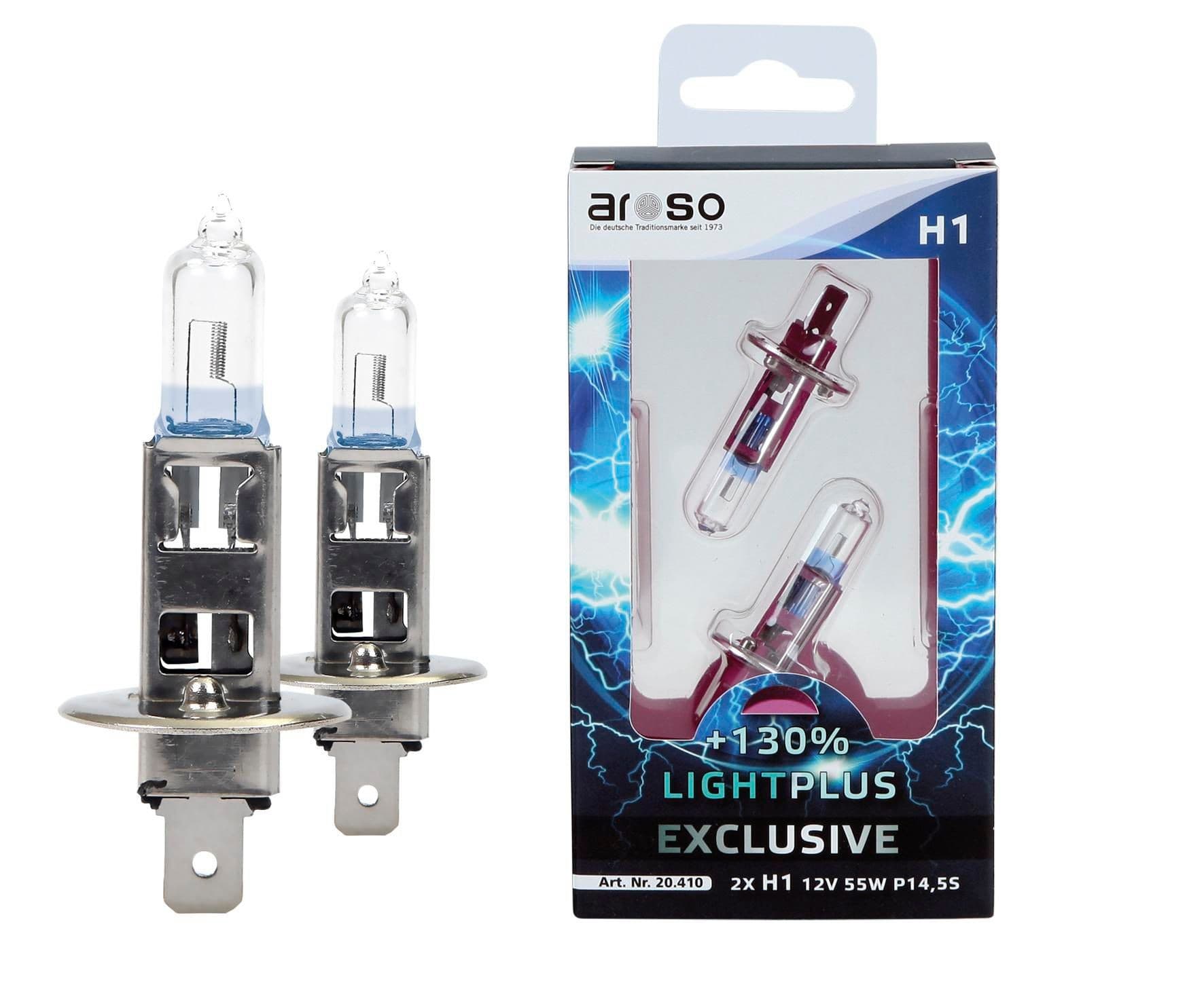 Aroso Autožárovka H1 12V 55W P14,5S +130% 2 ks