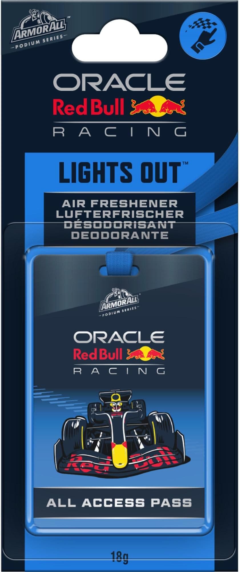 ArmorAll Oracle RedBull F1 - Modrá formule závěsná karta