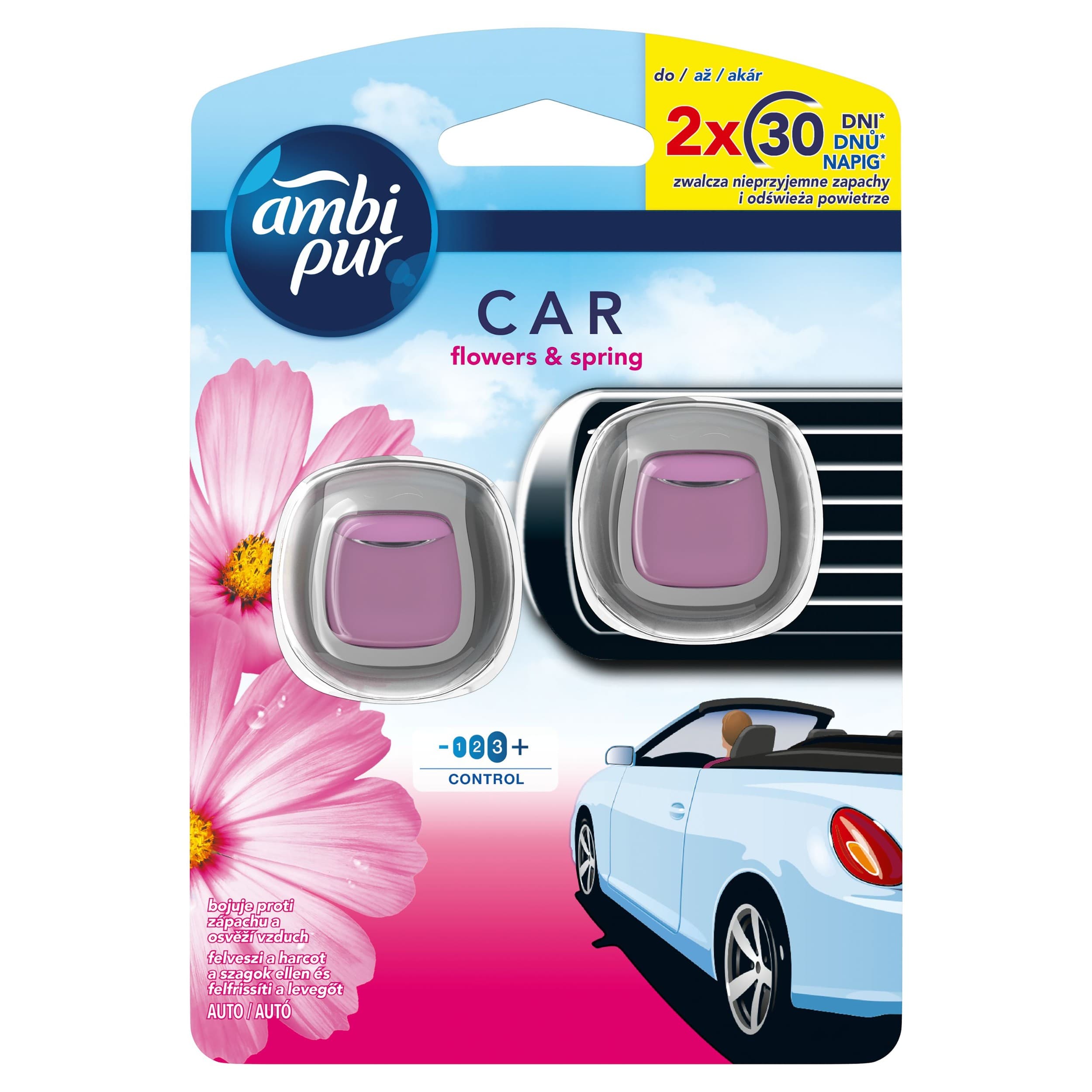 Ambi Pur Car Flowers&Spring Standard 2x2ml