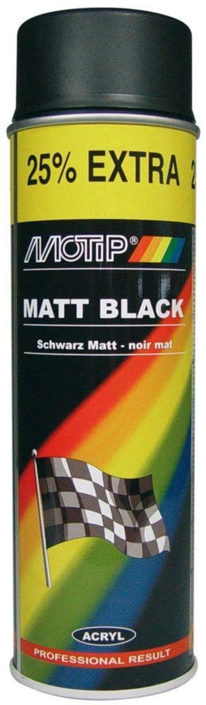 Motip Barva černá matná UNI 500 ml