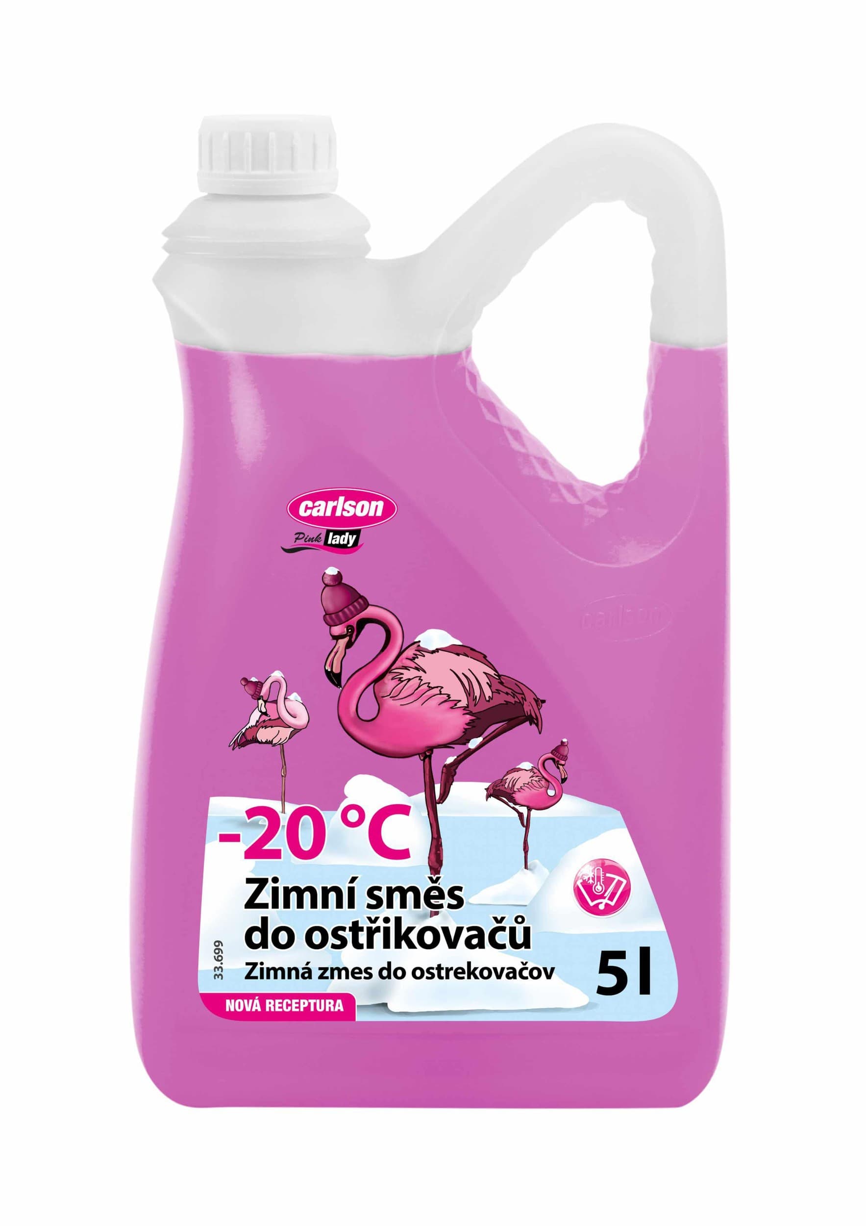Carlson zimní směs do ostřikovačů -20°C 5l pink lady flexi 5 l