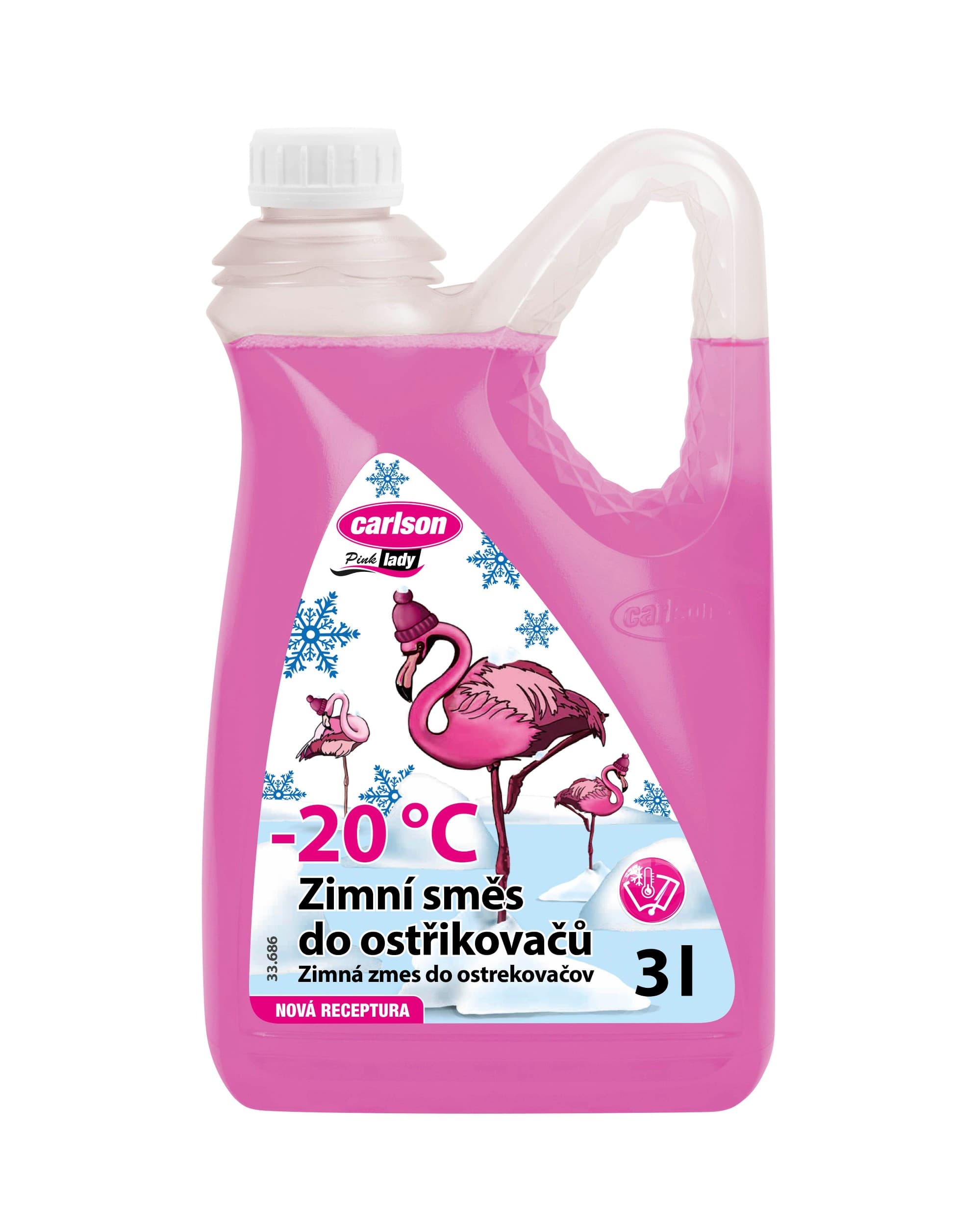 Carlson Nemrznoucí -20°C Zimní směs do ostřikovače Pink Lady 3 l
