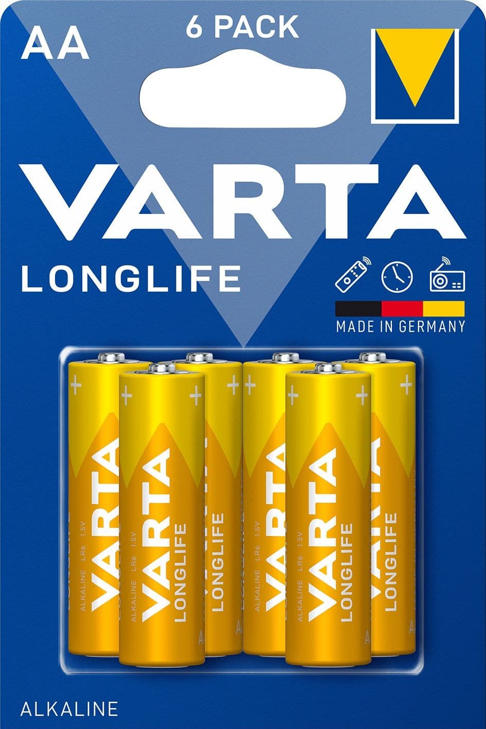 Varta Alkalické baterie Longlife AA 6 ks