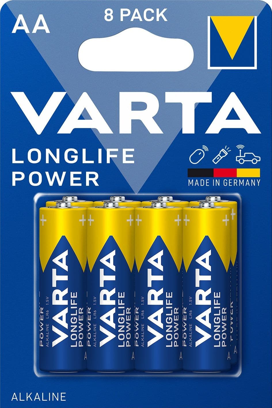 Varta Alkalické baterie Longlife Power AA 8 ks