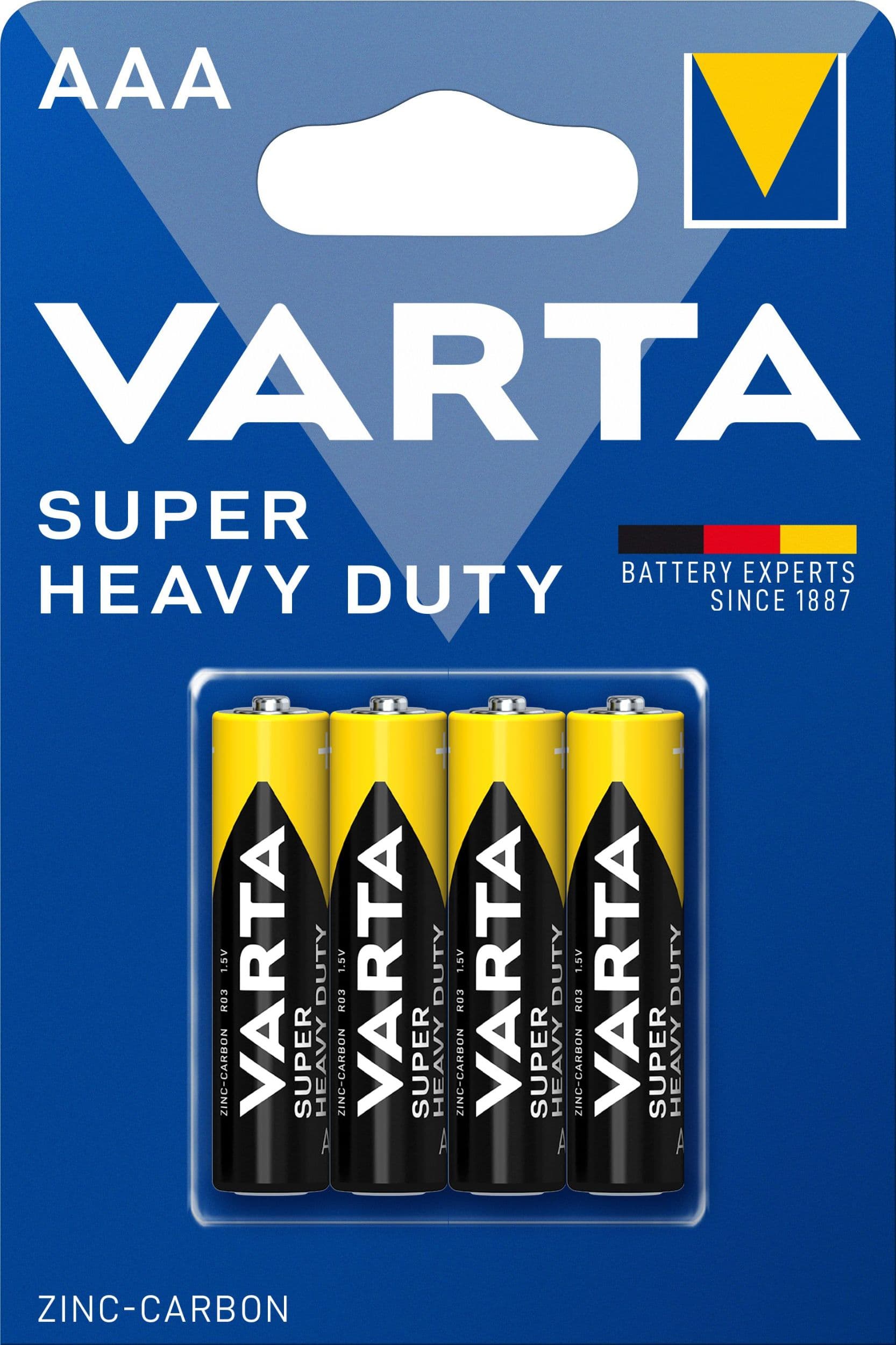 Varta Zinko-uhlíkové baterie Superlife AAA 4 ks