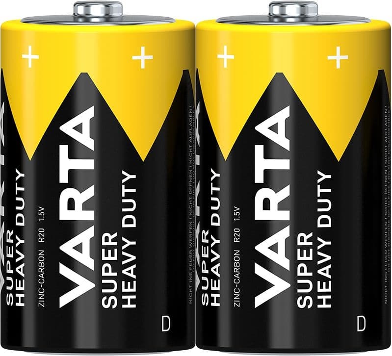 Varta Zinko-uhlíkové baterie Superlife D ve folii 2 ks