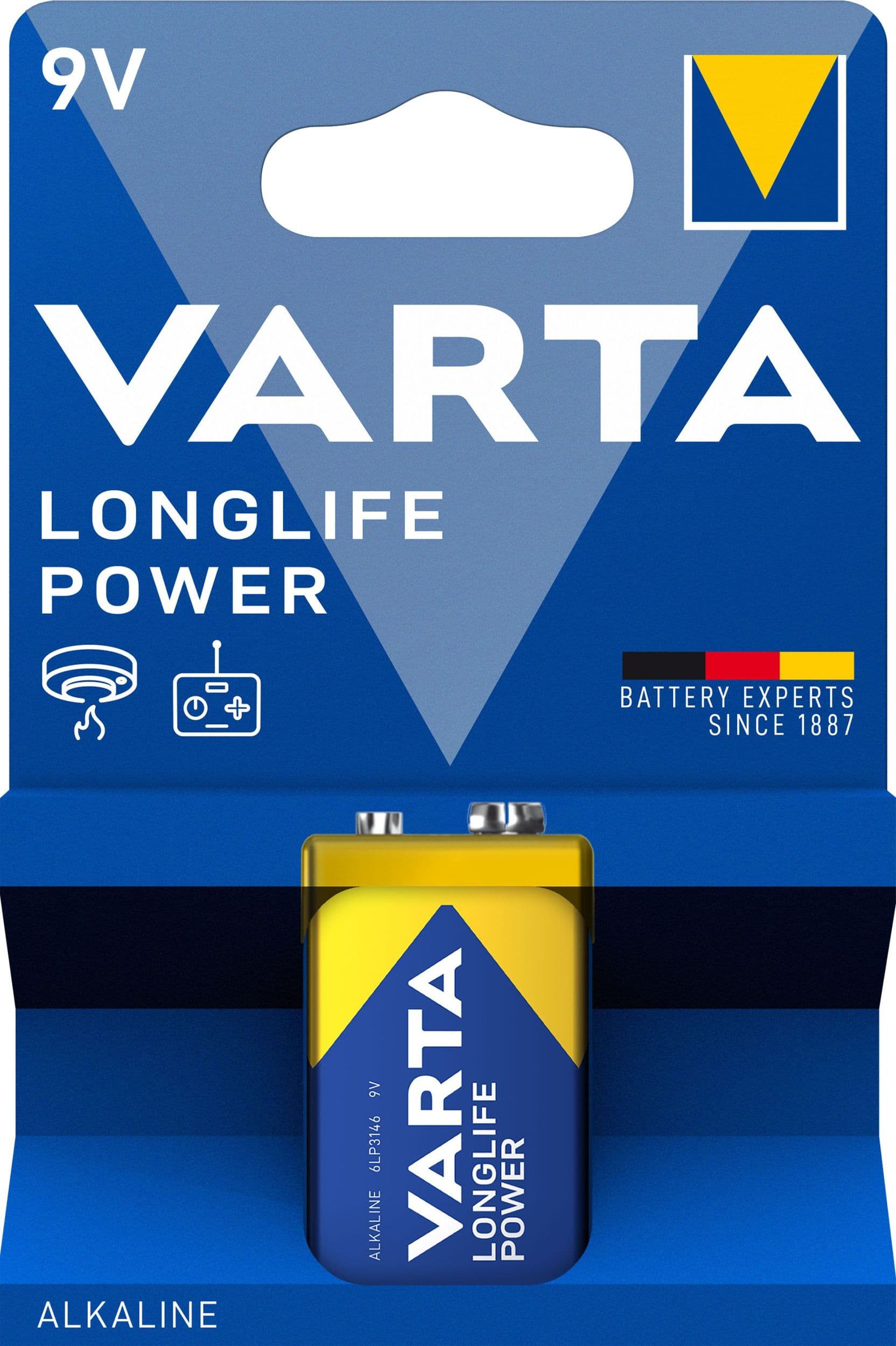 Varta Alkalické baterie Longlife Power 9V 1 ks