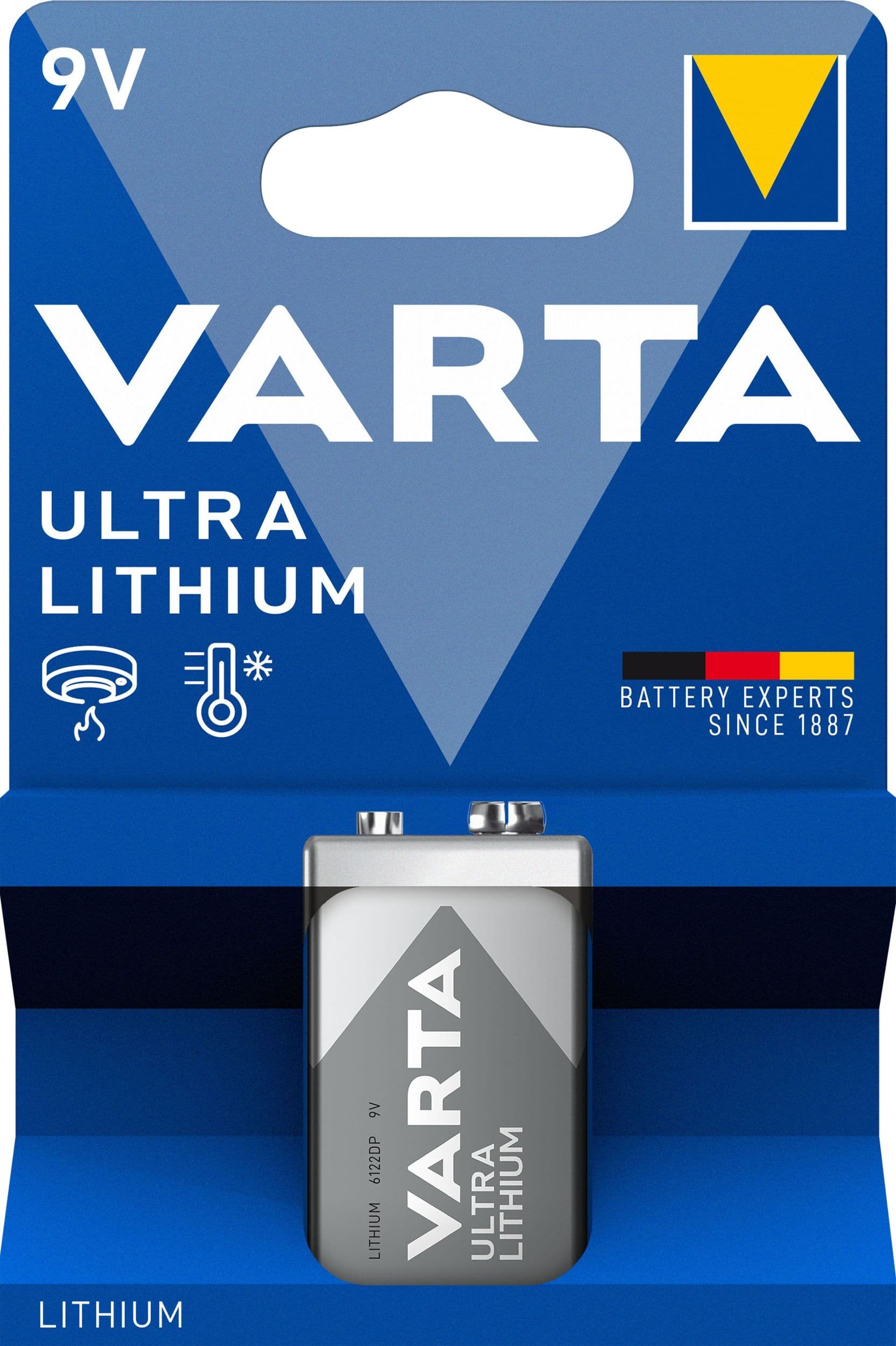 Varta Lithiové baterie Ultra Lithium 9V 1 ks