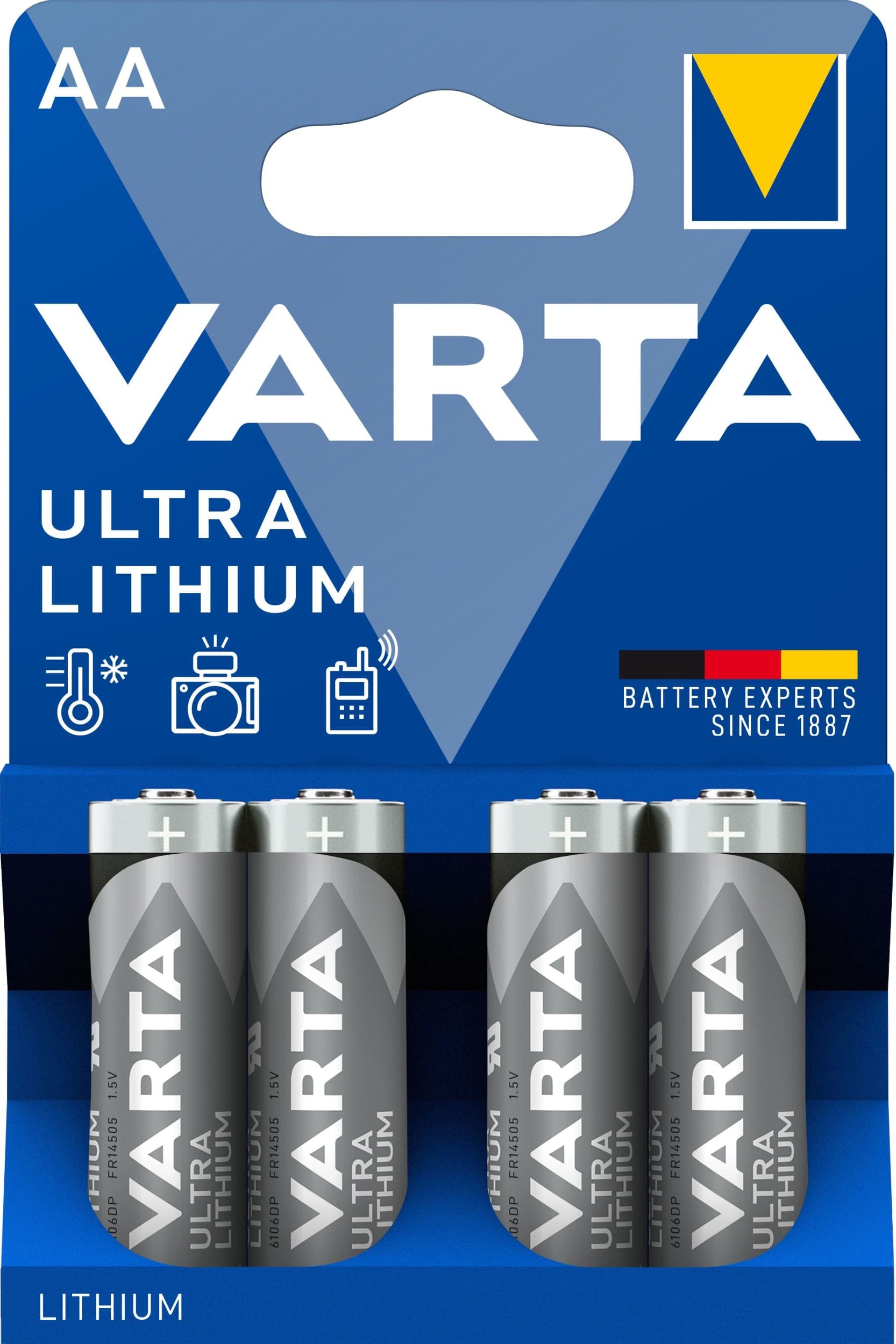 Varta Lithiové baterie Ultra Lithium AA 4 ks