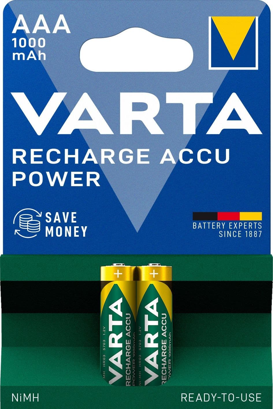 Varta Nabíjecí baterie Recharge Accu Power 2 AAA 1000 mAh R2U