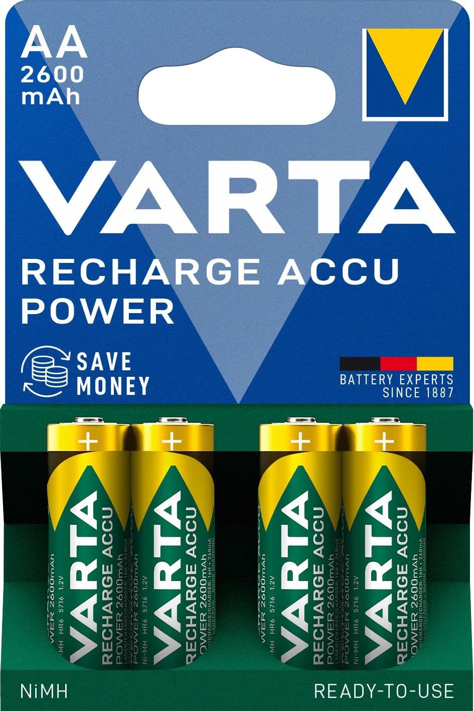 Varta Nabíjecí baterie Recharge Accu Power 4 AA 2600 mAh R2U
