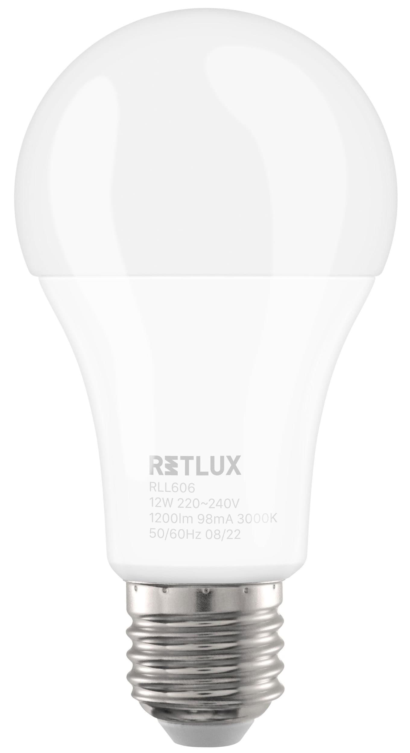 Retlux Led žárovka RLL 606 A60 E27 bulb 12W WW D