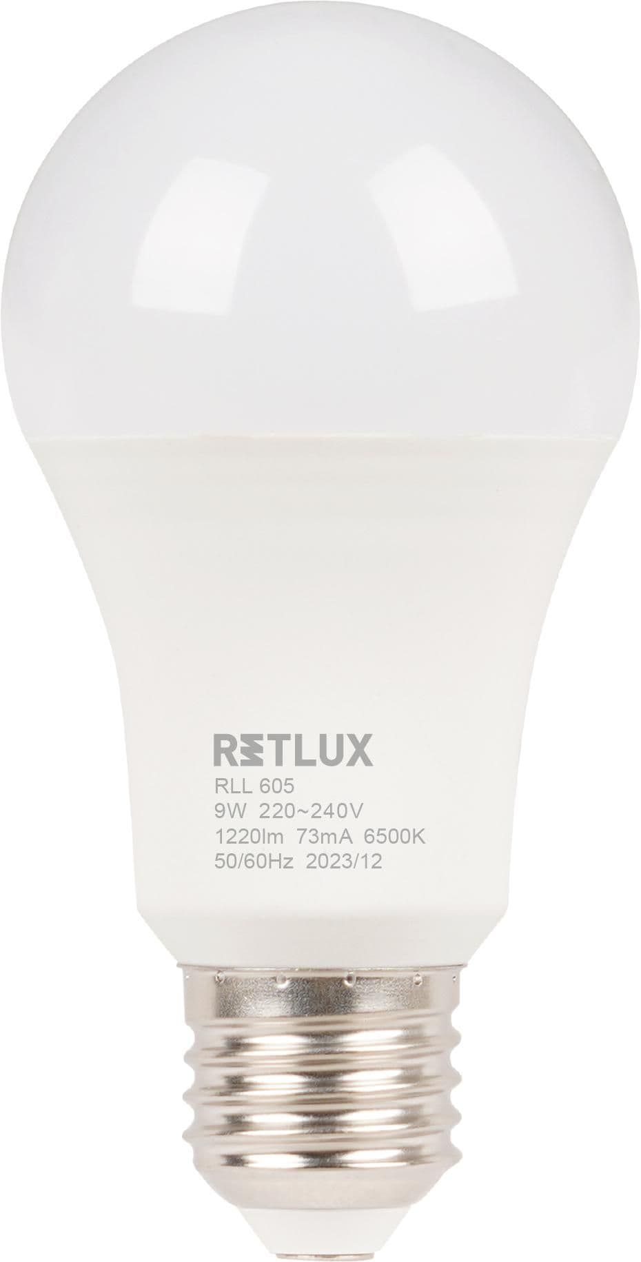 Retlux Led žárovka RLL 605 A60 E27 bulb 9W DL D