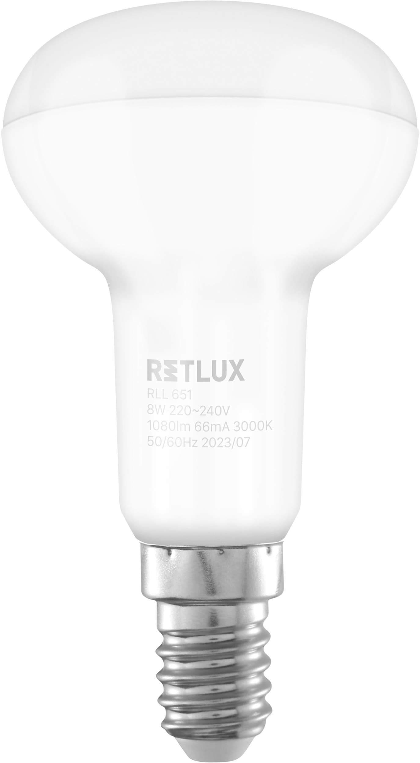 Retlux Led žárovka RLL 651 R50 E14 Spot 8W WW D