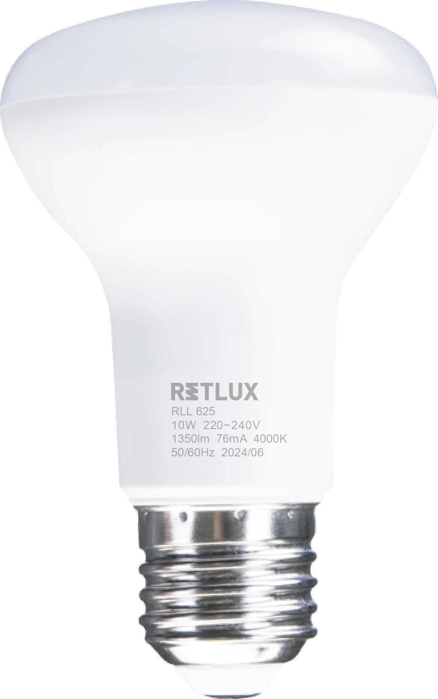 Retlux Led žárovka RLL 625 R63 E27 Spot 10W CW D