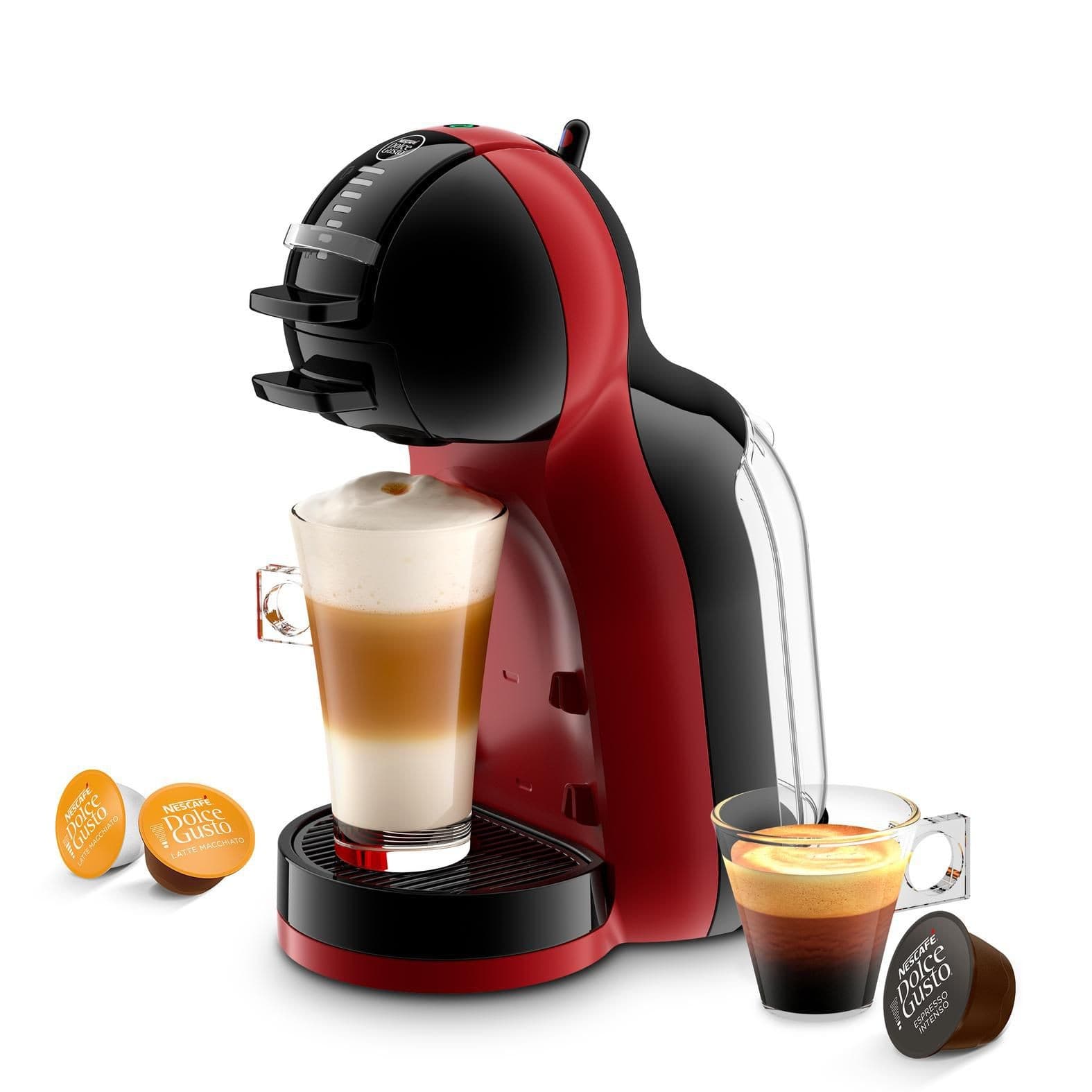 Krups Espresso Mini Me KP123H10 černá & třešňově červená
