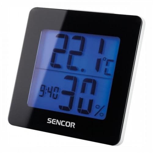 Sencor Teploměr s hodinami SWS 1500 B 1 ks