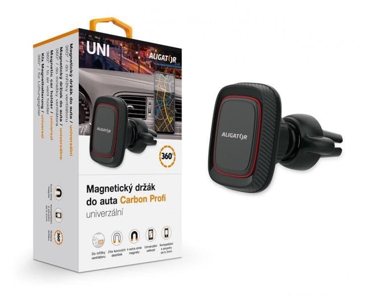 Magnetický držák do auta ALIGATOR Carbon Profi, univerzální
