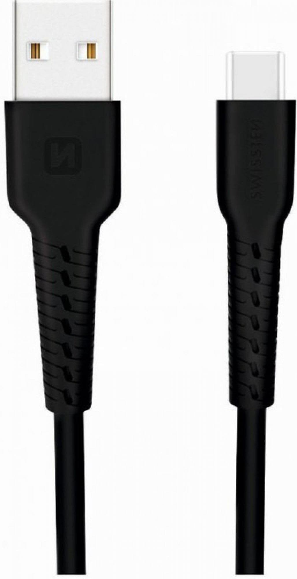 Swissten Datový kabel USB / USB-C 1,0 m černý