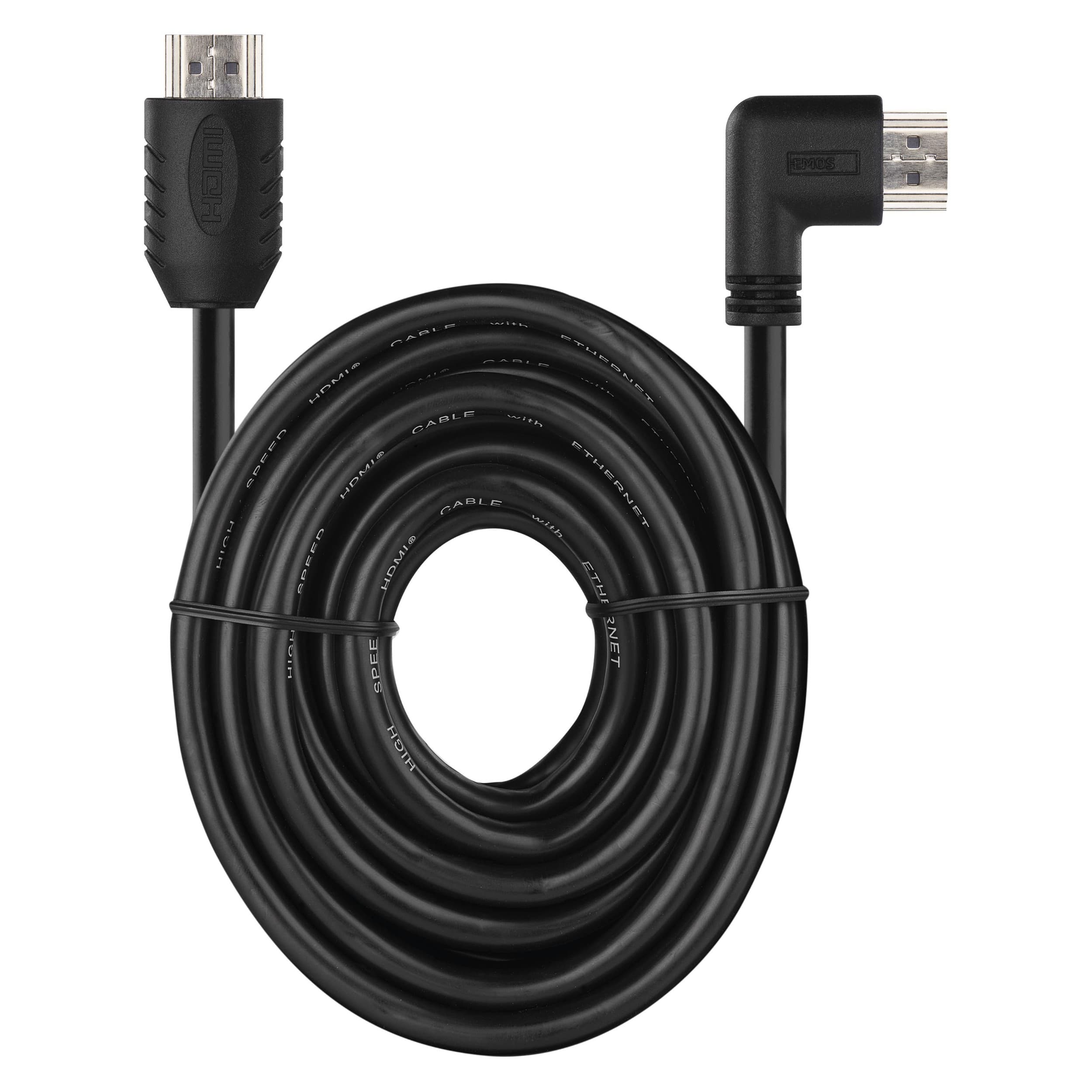 Emos HDMI kabel 2.0 A/M-A/M 90° 3M