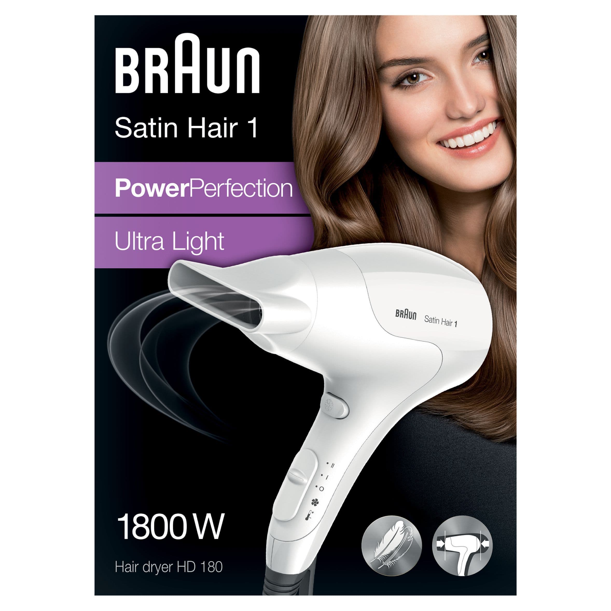 Vysoušeč vlasů Braun Satin Hair 1 HD180