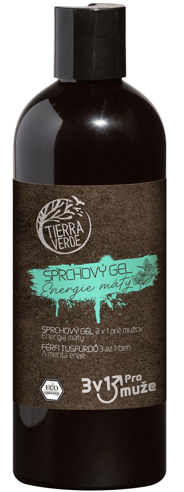 Tierra Verde Sprchový gel pro muže 3v1 – energie máty