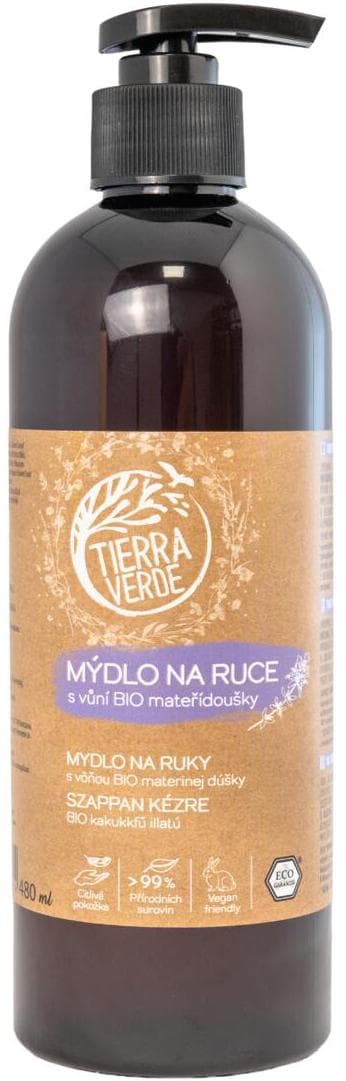 Tierra Verde Tekuté mýdlo na ruce s vůní BIO mateřídoušky