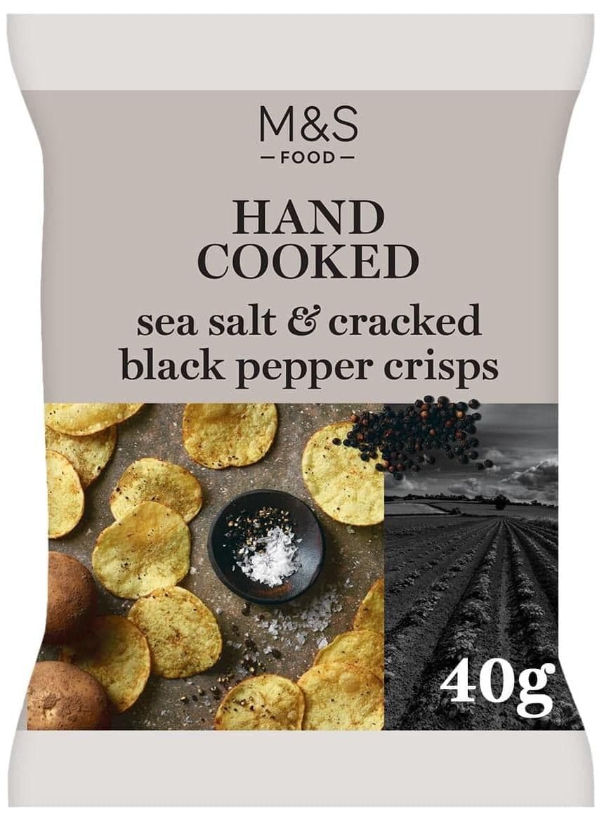 Marks & Spencer Bramborové lupínky s mořskou solí a černým pepřem