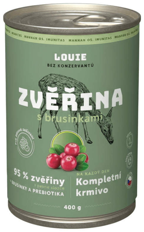 Louie Kompletní krmivo zvěřina s brusinkami pro psy