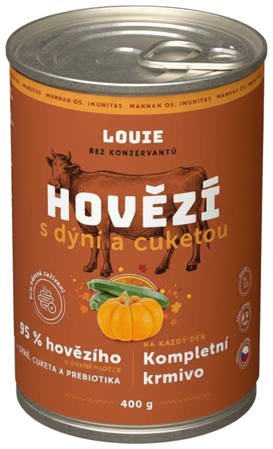 Louie Kompletní krmivo hovězí s dýní a cuketou pro psy