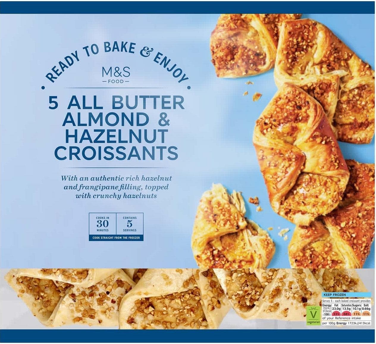 Marks & Spencer Croissanty s oříškovým krémem k dopečení