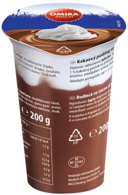 Omira Kakaový puding se šlehačkou