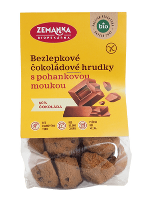Biopekárna Zemanka BIO Bezlepkové pohankové hrudky s čokoládou