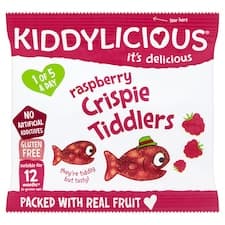 Kiddylicious Rybičky křupavé malinové 12g