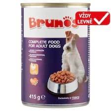 Brunos Kompletní krmivo pro dospělé psy s drůbežím 415g
