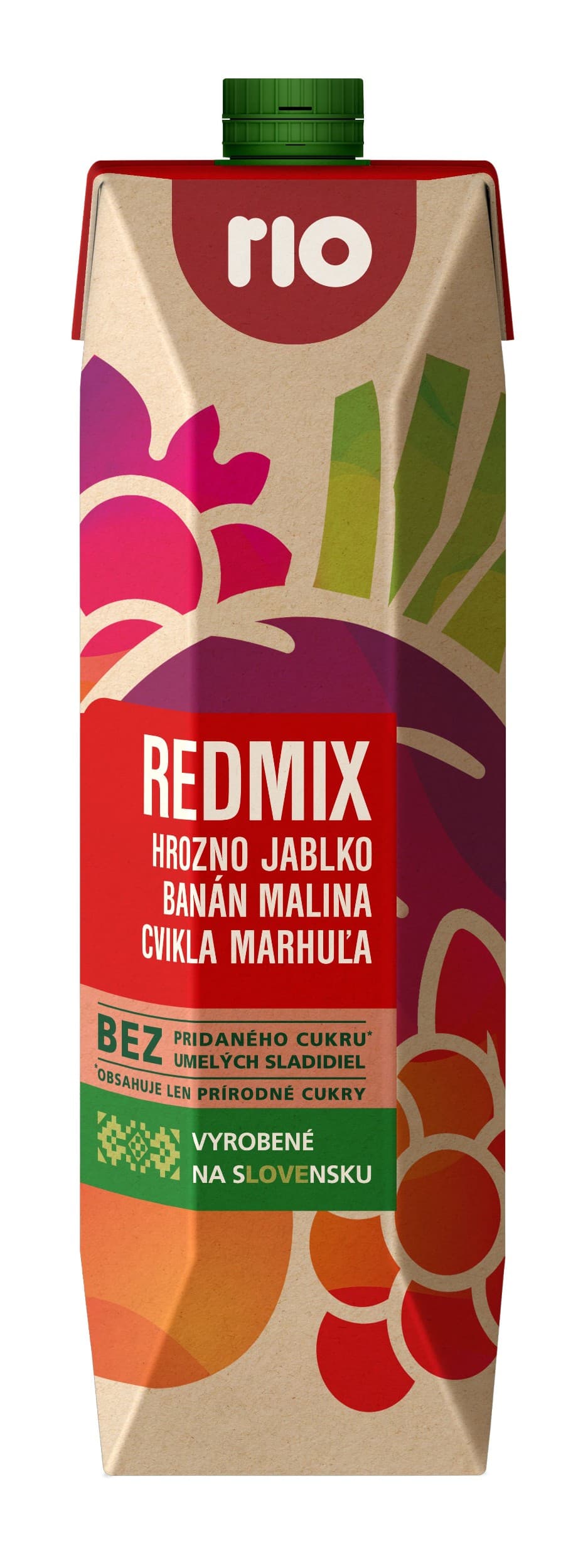 Rio Redmix, ovocný nápoj bez přídavku cukru a bez konzervantů 1 L