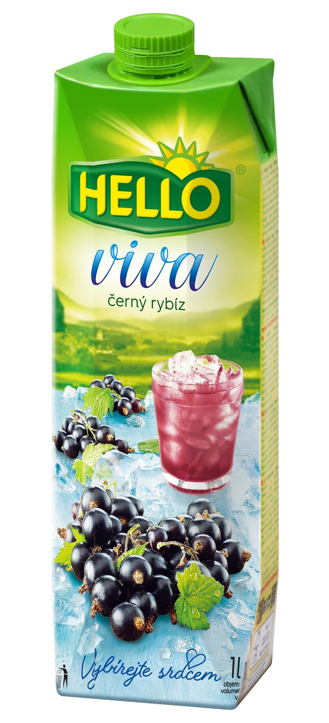 Hello VIVA černý rybíz 1 l TPP