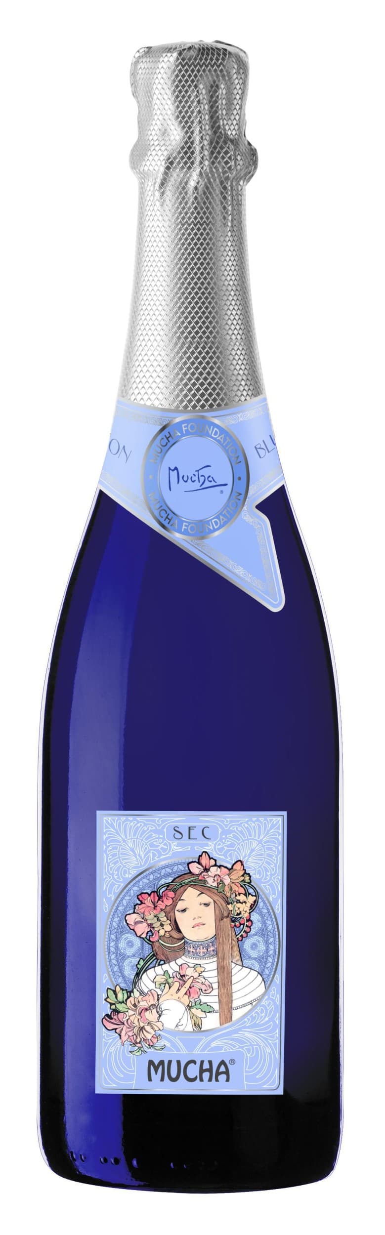 Mucha sekt blue Edition 0,75l