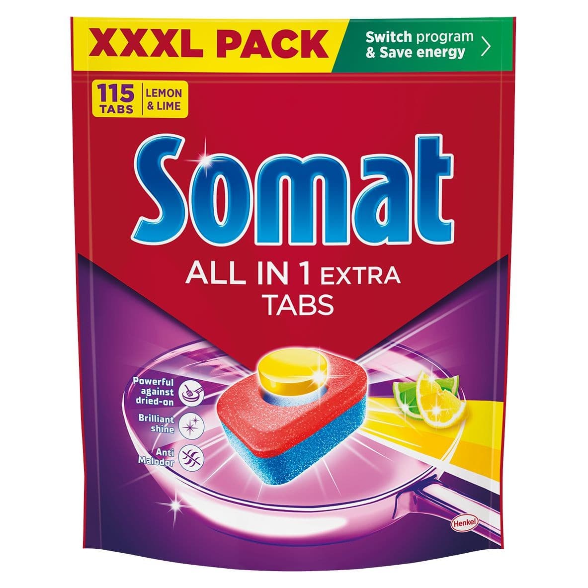 Somat All-in-1 extra tabs lemon 115ks