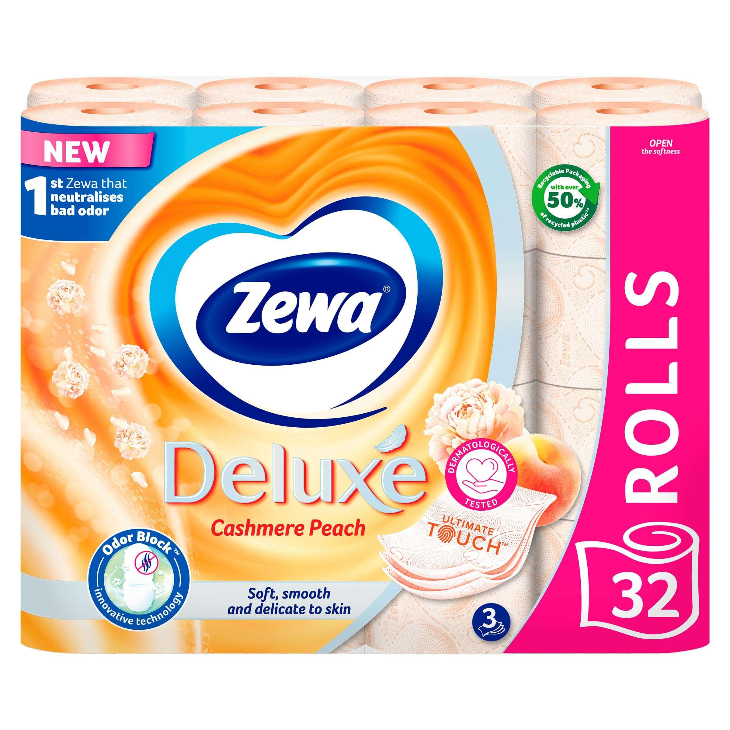 Zewa  Deluxe toaletní papír Broskev 3vrstvý 32ks