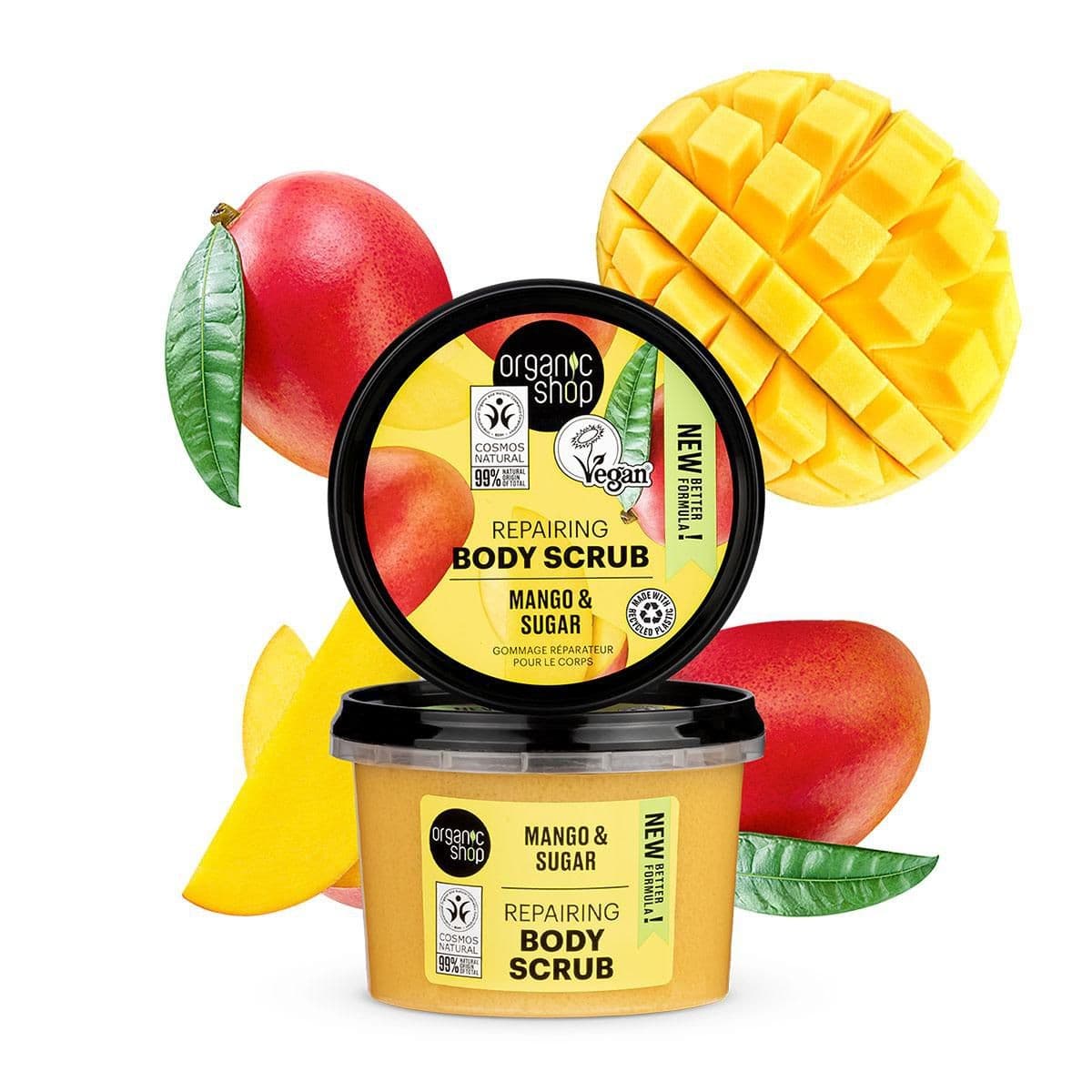 Organic Shop Regenerační tělový peeling Mango a cukr 250 ml