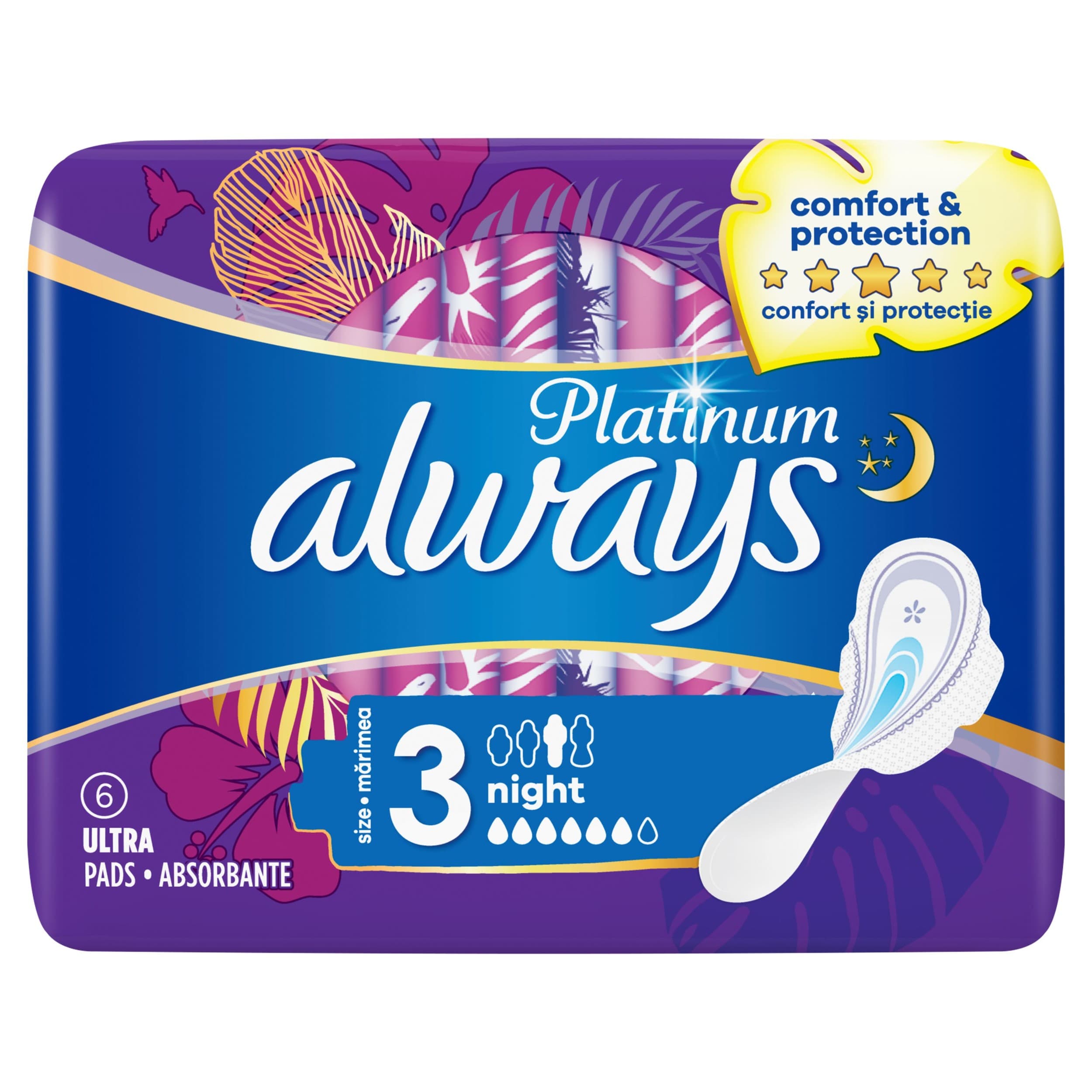 Always Plat Vložky Noční Křídlo  6kusů