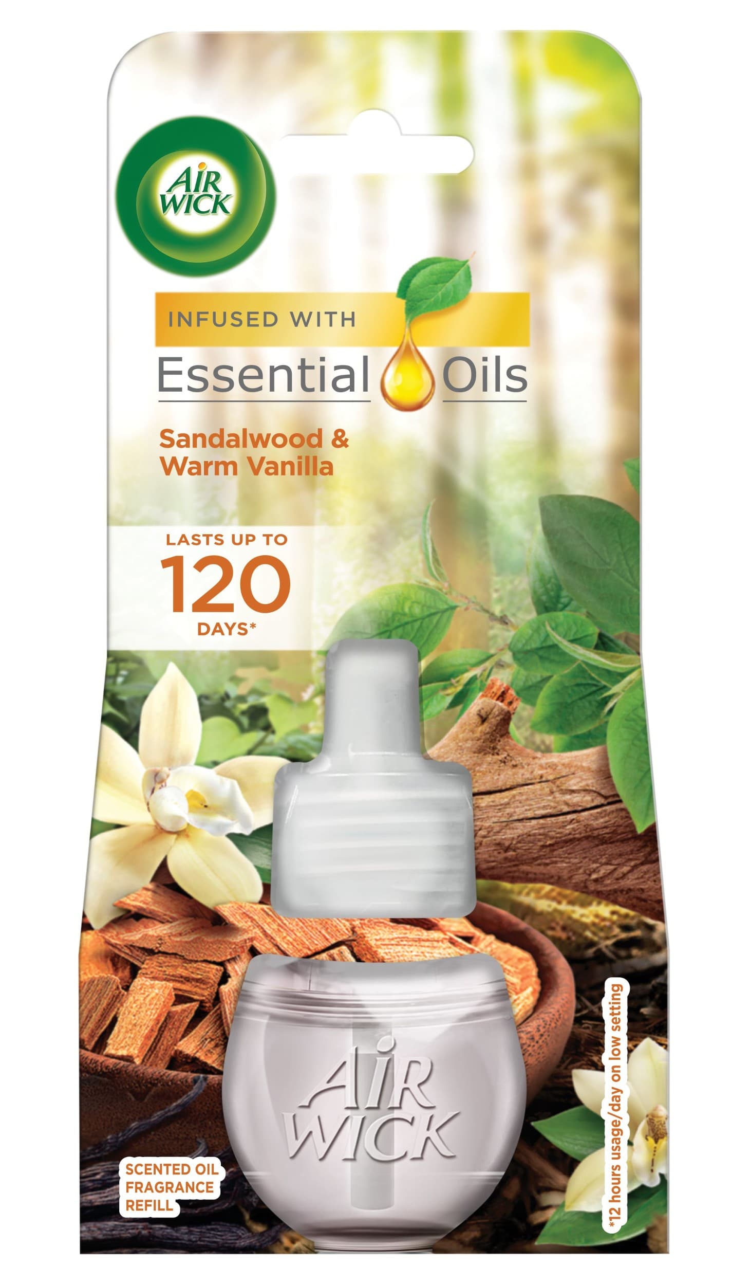 Air Wick Electric Essential Oils Tekutá náplň do osvěžovače vzduchu Sandal Wood 19ml