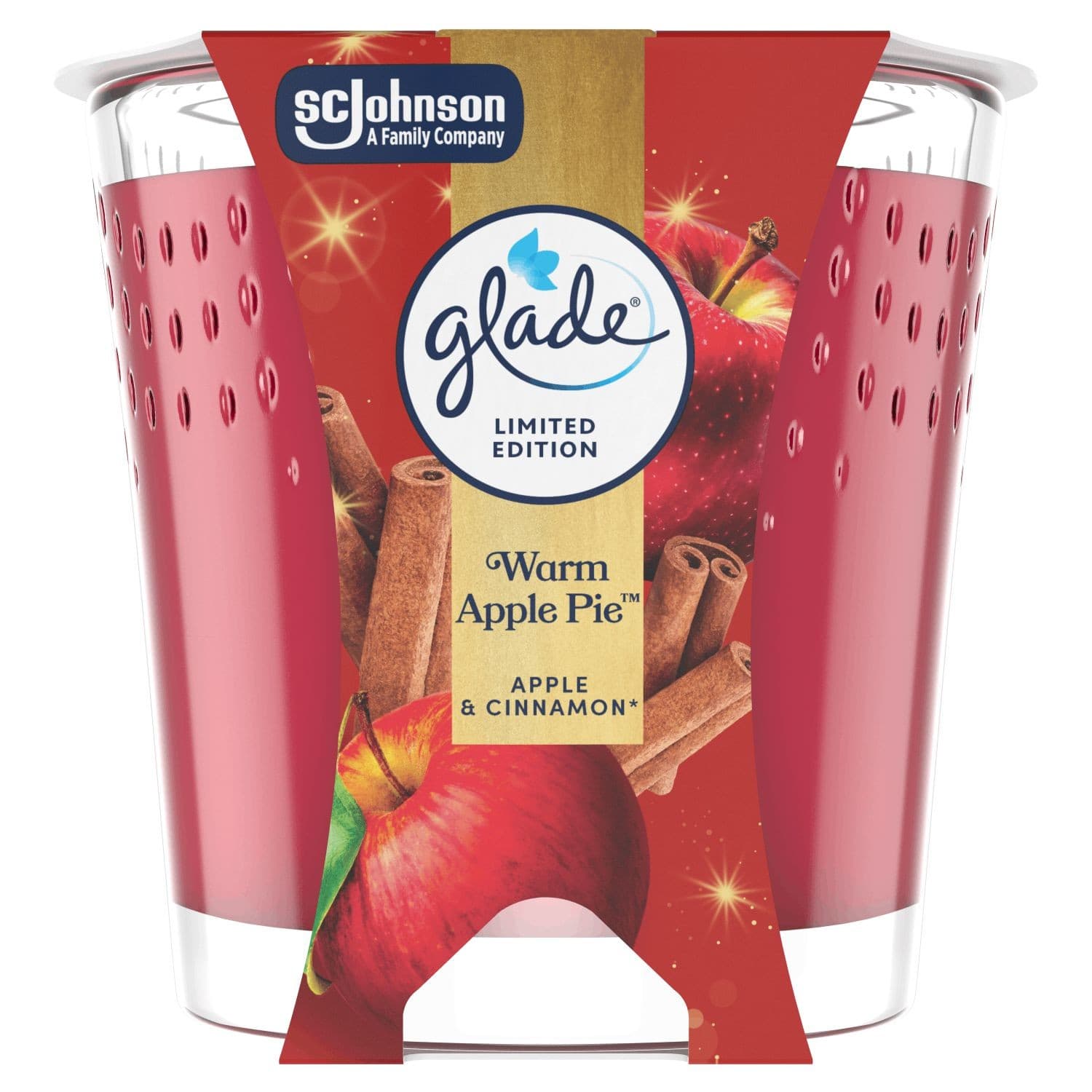 Glade® Candle - Warm Apple Pieparfémovaná svíčka 112 g