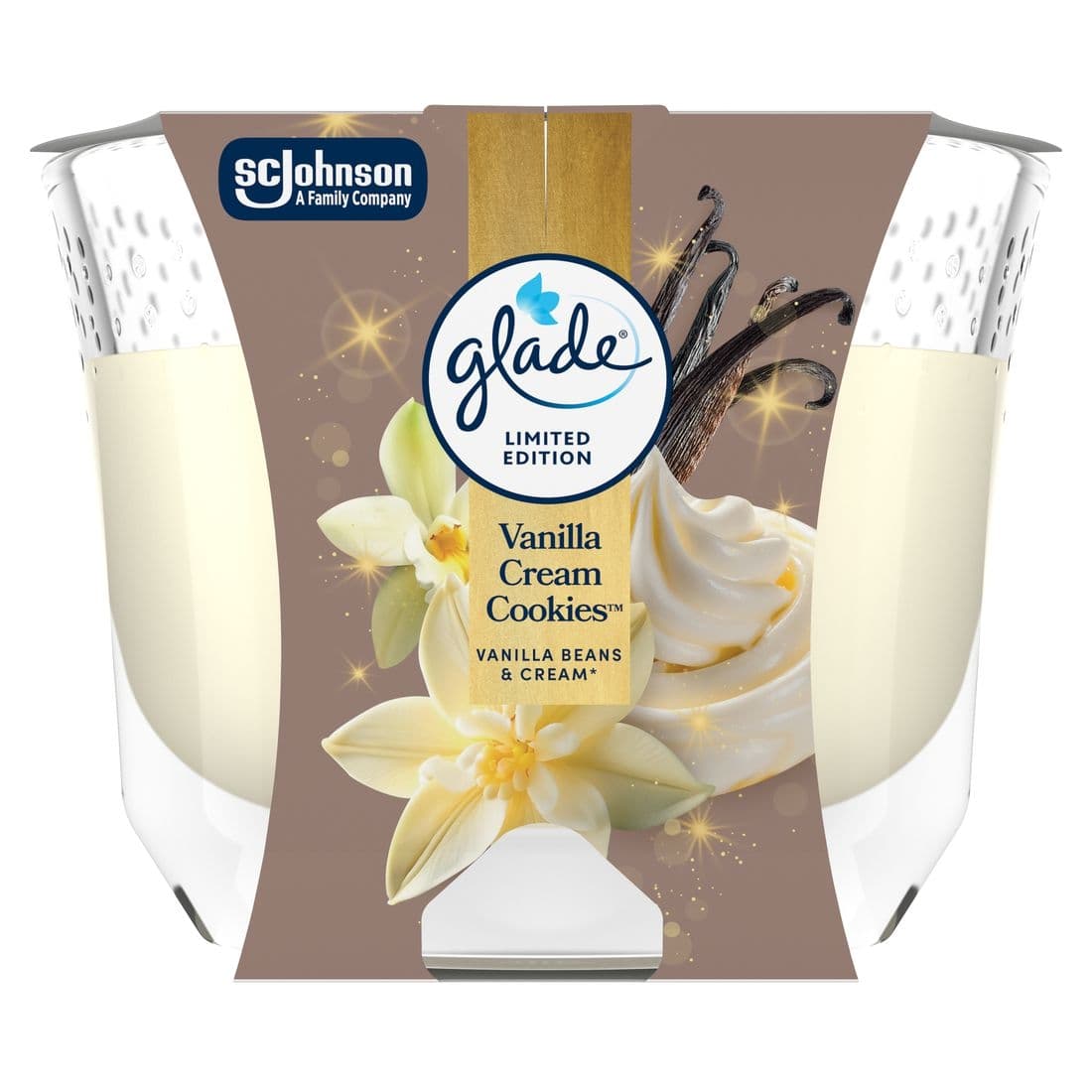 Glade® Candle – Vanilla Cream Cookies™ 204 g